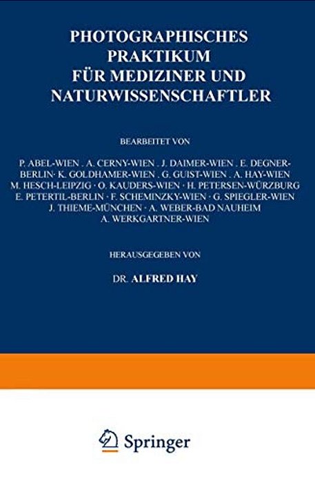 Photographisches Praktikum Für Mediziner Und Naturwissenschaftler-..