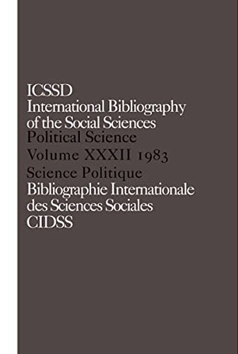 Ibss: Political Science: 1983 Volume 32-..