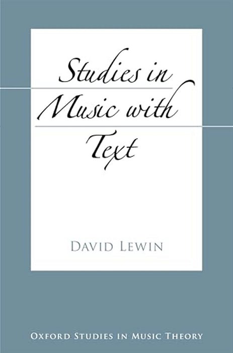 Studies In Music With Text-..