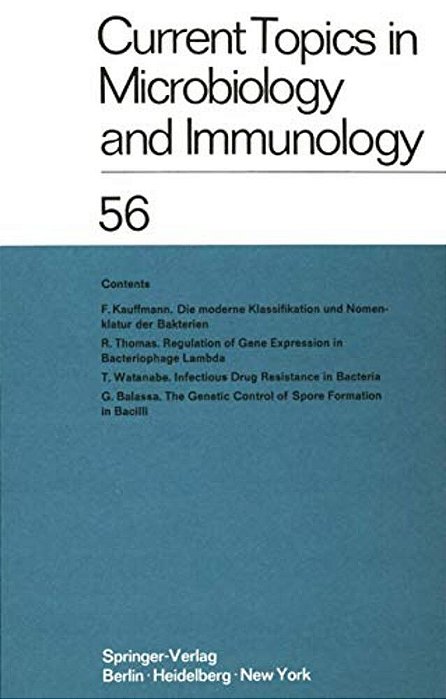 Current Topics In Microbiology And Immunology/Ergebnisse Der Mikrobiologie Und Immunitätsforschung-..