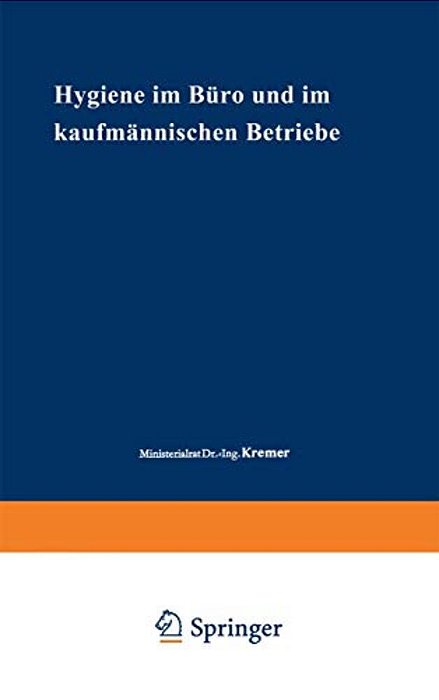 Hygiene Im Büro Und Im Kaufmännischen Betriebe-..