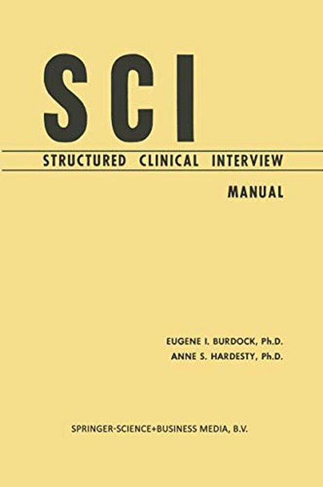 Sci, Structured Clinical Interview: Manual-..