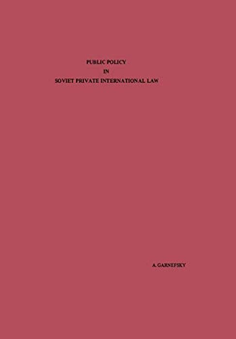 Public Policy In Soviet Private International Law-..