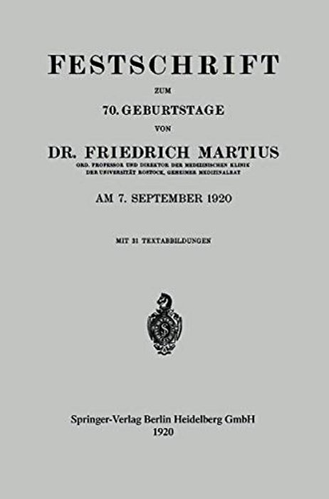 Festschrift Zum 70. Geburtstage-..