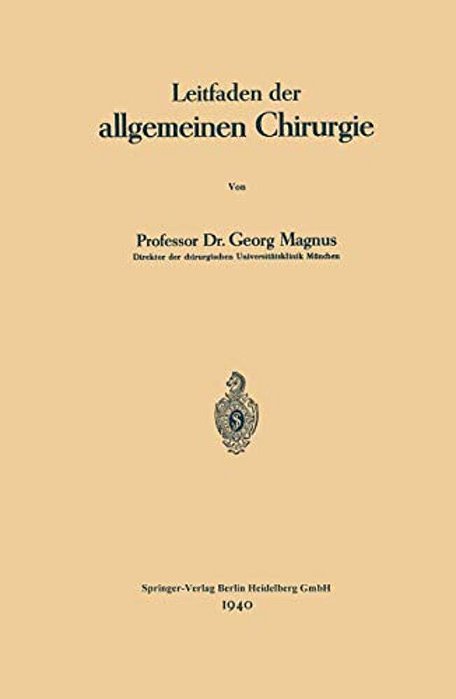 Leitfaden Der Allgemeinen Chirurgie-..