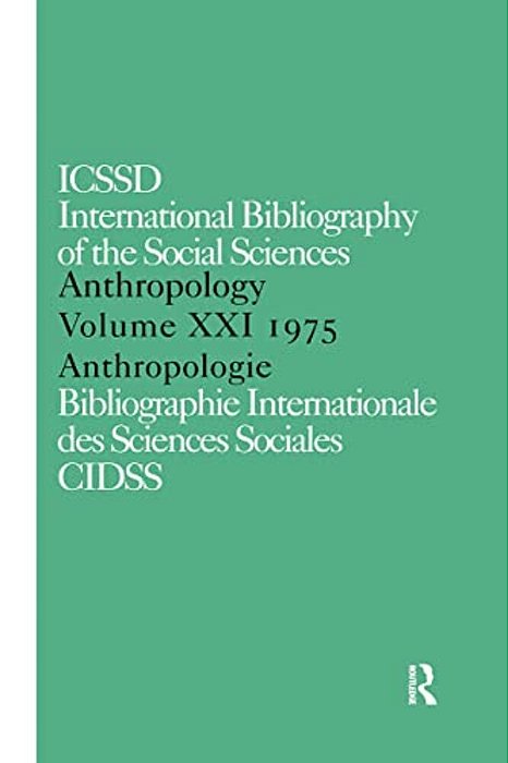 Ibss: Anthropology: 1975 Vol 21-..