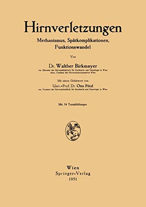 Hirnverletzungen: Mechanismus, Spätkomplikationen, Funktionswandel-..
