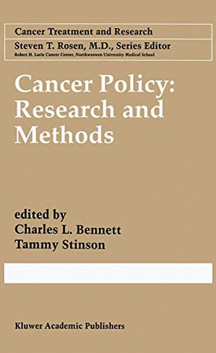 Cancer Policy: Research And Methods-..