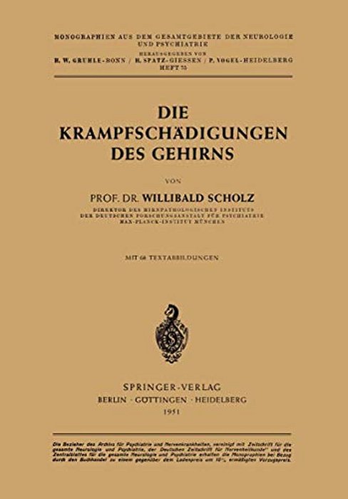 Die Krampfschädigungen Des Gehirns-..