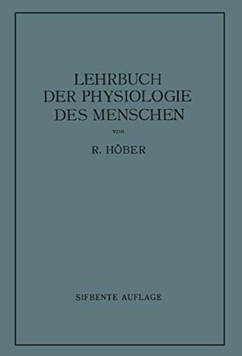 Lehrbuch Der Physiologie Des Menschen-..