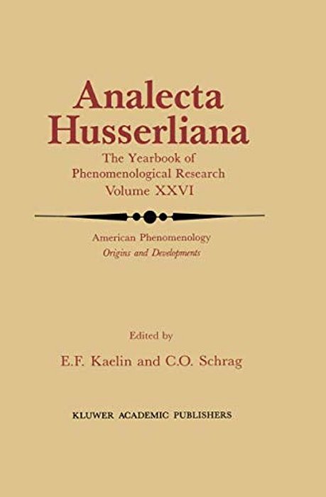 American Phenomenology: Origins And Developments-..