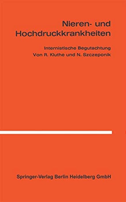 Nieren- Und Hochdruckkrankheiten-..
