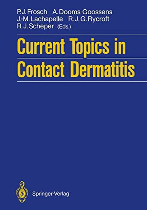 Current Topics In Contact Dermatitis-..