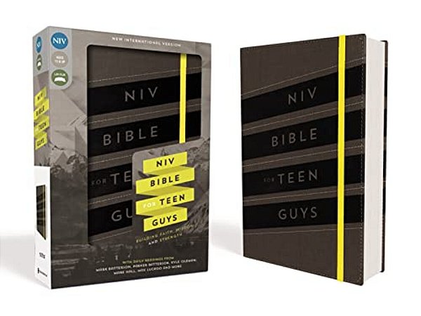 Niv, Bible For Teen Guys, Leathersoft, Charcoal, Elastic Closure: Building Faith, Wisdom And Strength-..