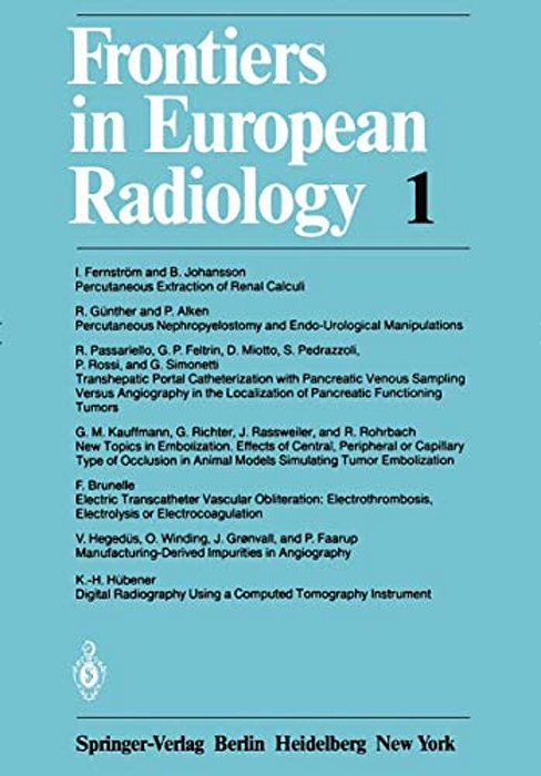 Frontiers In European Radiology-..