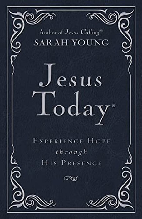 Jesus Today Deluxe Edition, Leathersoft, Navy, With Full Scriptures: Experience Hope Through His Presence (A 150-Day Devotional)-..