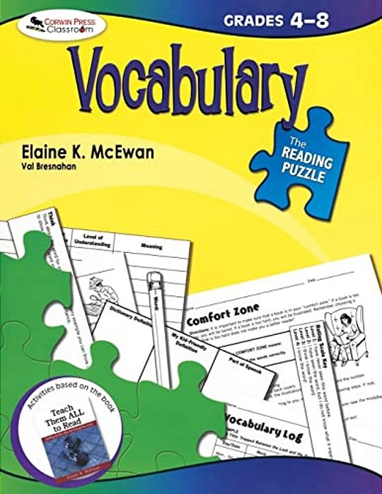 The Reading Puzzle: Vocabulary, Grades 4-8-..