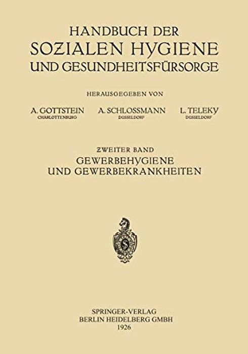 Gewerbehygiene Und Gewerbekrankheiten-..
