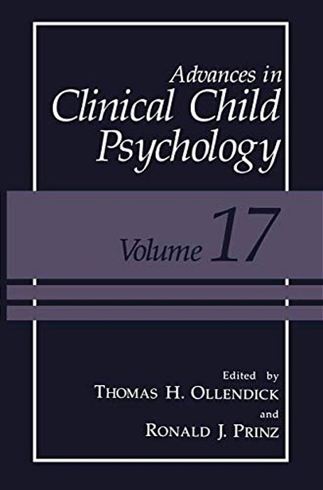 Advances In Clinical Child Psychology-..