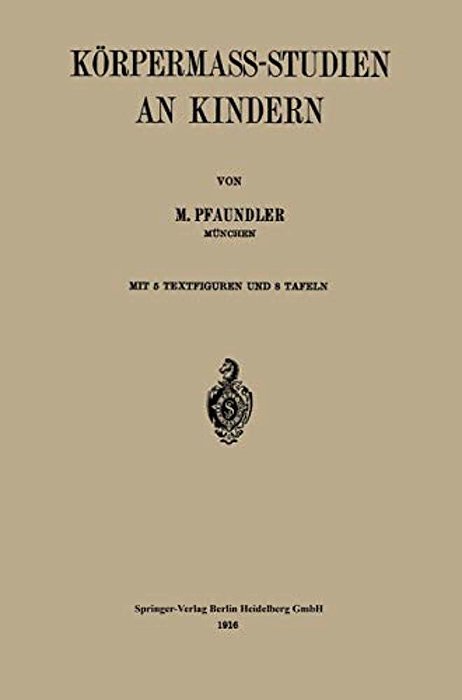Körpermass-Studien An Kindern-..