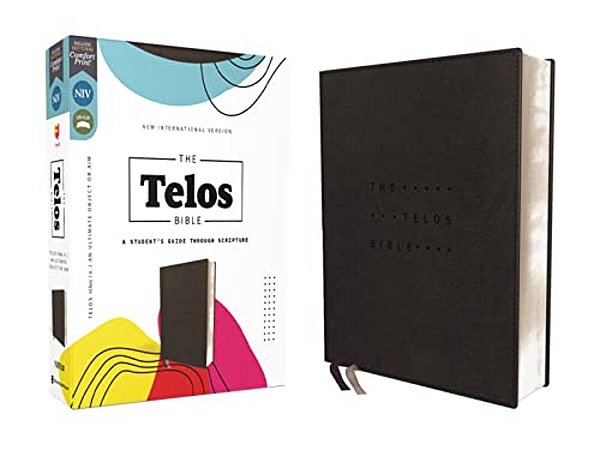 Niv, The Telos Bible, Leathersoft, Charcoal, Comfort Print: A Student's Guide Through Scripture-..