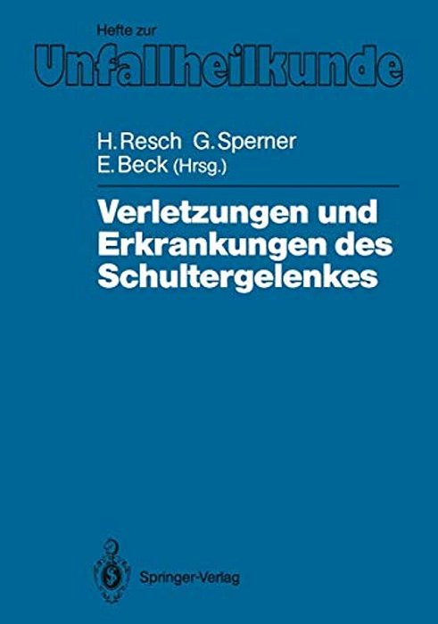Verletzungen Und Erkrankungen Des Schultergelenkes-..
