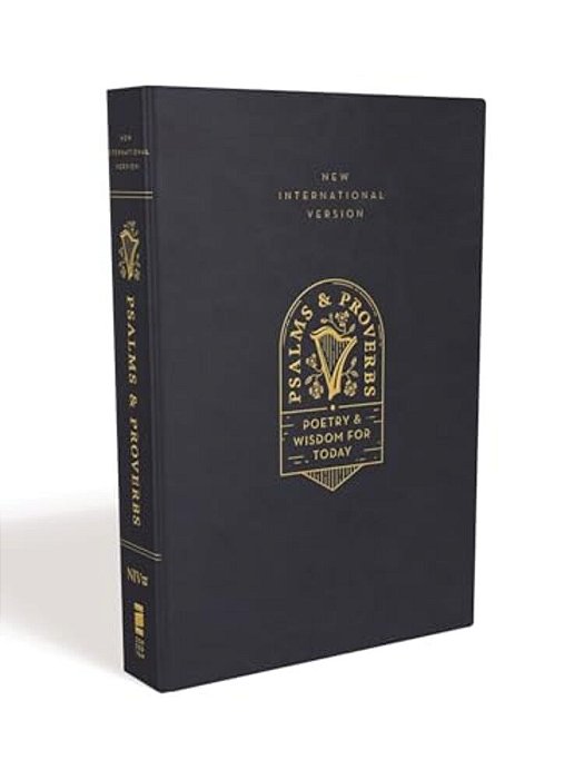 Niv, Psalms And Proverbs, Leathersoft Over Board, Navy, Comfort Print: Poetry And Wisdom For Today-..