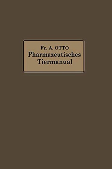 Pharmazeutisches Tier-Manual-..