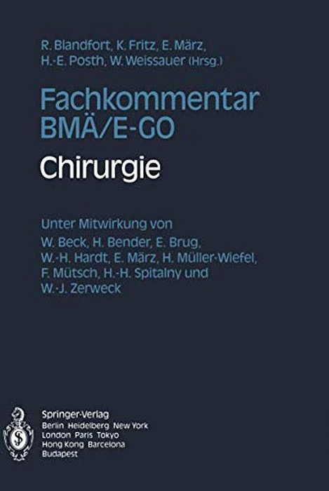 Fachkommentar Bmä/E-Go: Chirurgie-..