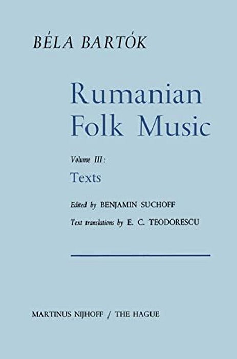 Rumanian Folk Music: Texts-..