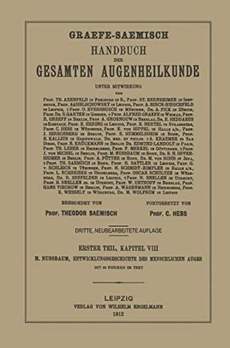 Entwicklungsgeschichte Des Menschlichen Auges-..