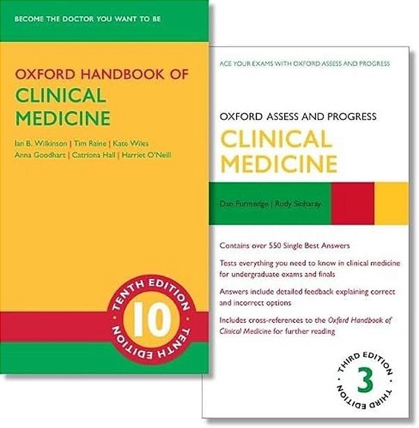 Oxford Handbook Of Clinical Medicine 10Th Edition And Oxford Assess And Progress Clinical Medicine 3RD Edition Set-..