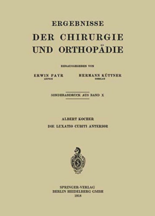 Die Luxatio Cubiti Anterior-..