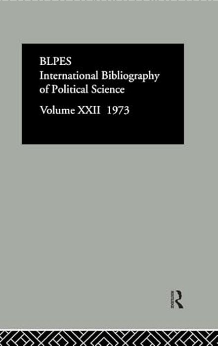 Ibss: Political Science: 1973 Volume 22-..