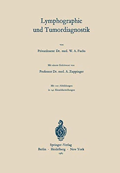 Lymphographie Und Tumordiagnostik-..