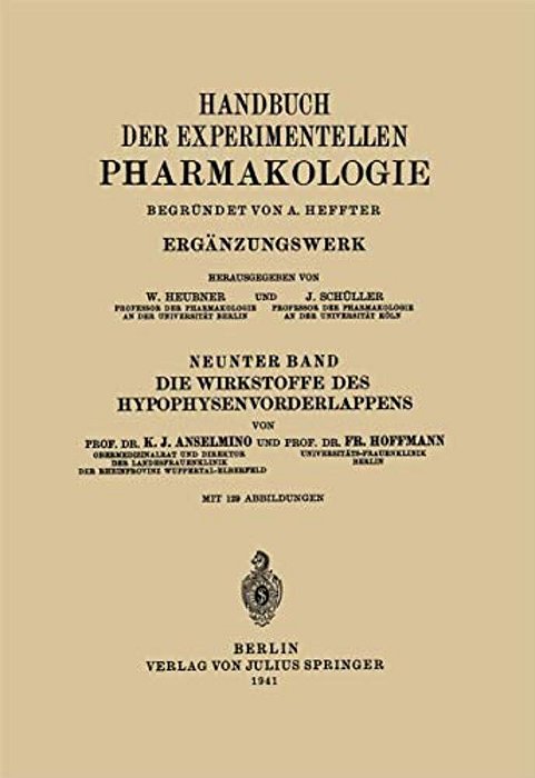 Die Wirkstoffe Des Hypophysenvorderlappens-..