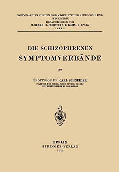 Die Schizophrenen Symptomverbände-..