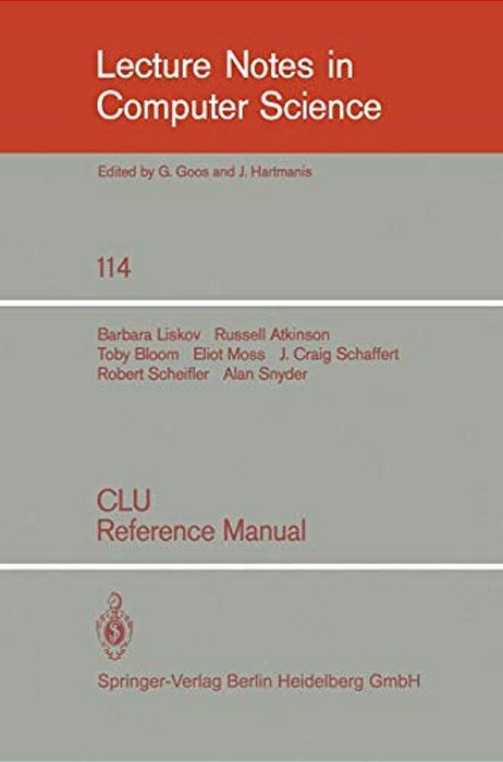 Clu: Reference Manual-..