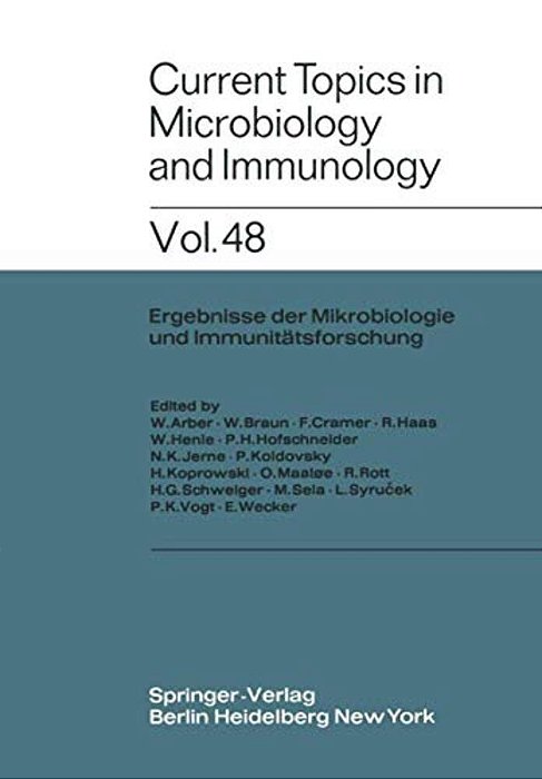Current Topics In Microbiology And Immunology/Ergebnisse Der Mikrobiologie Und Immunitätsforschung-..