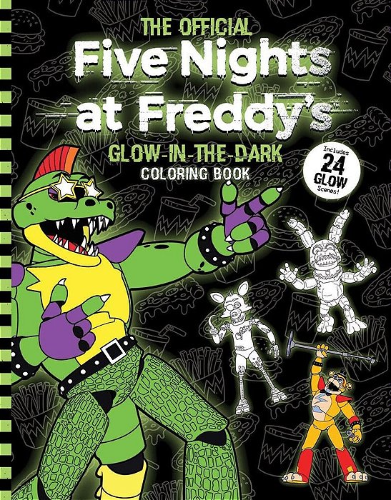 Five Nights At Freddy's Glow In The Dark Coloring Book-..