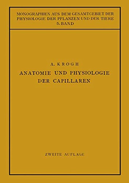 Anatomie Und Physiologie Der Capillaren-..