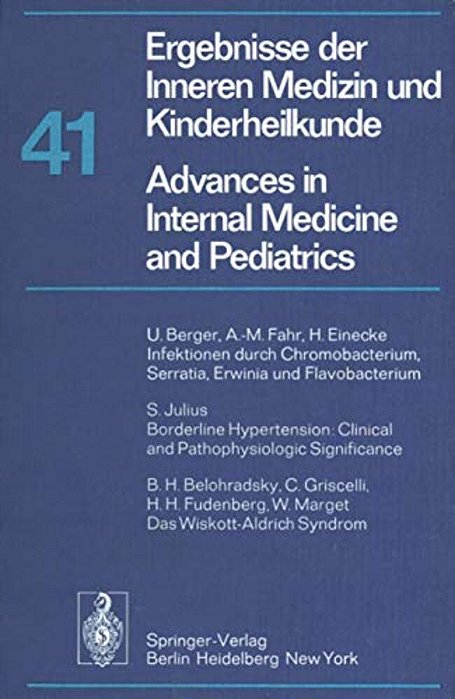 Ergebnisse Der Inneren Medizin Und Kinderheilkunde/Advances In Internal Medicine And Pediatrics-..