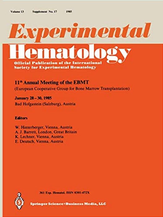 11Th Annual Meeting Of The Ebmt: European Cooperative Group For Bone Marrow Transplantation-..