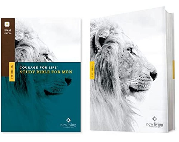 Nlt Courage For Life Study Bible For Men, Filament Enabled (Hardcover)-..