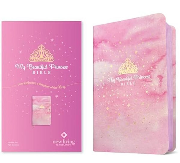 My Beautiful Princess Bible Nlt (Leatherlike, Pink Sparkles)-..