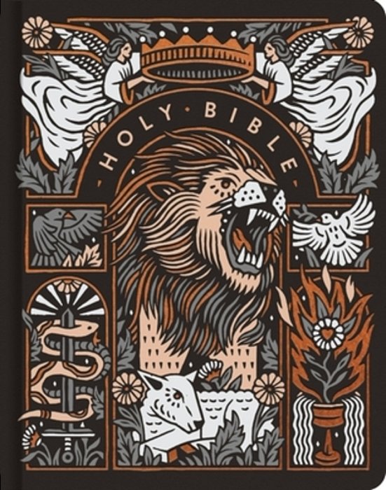 Esv Single Column Journaling Bible, Artist Series (Hardcover, Joshua Noom, The Lion And The Lamb)-..