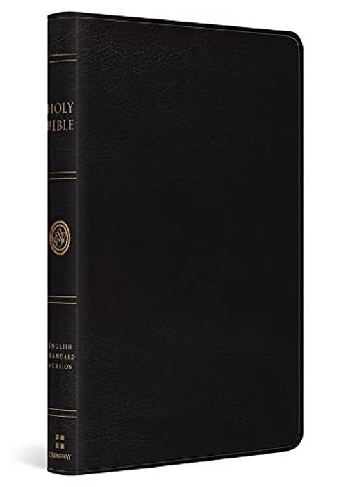 Esv Thinline Bible, Red Letter (Bonded Leather, Black)-..