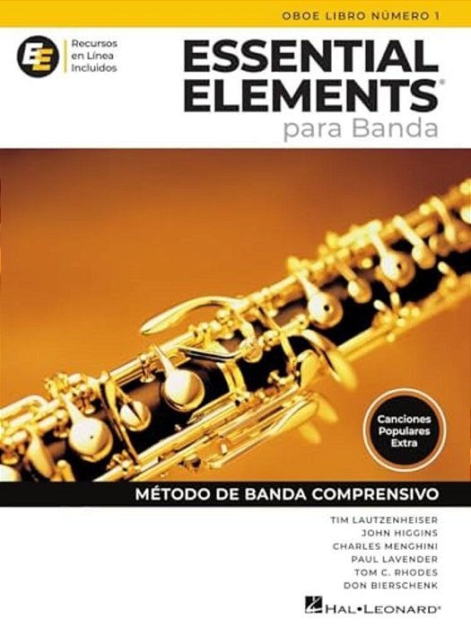 Essential Elements Para Banda - Oboe Libro Numero 1 - Recursos En Linea Incluidos-..