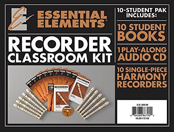 Essential Elements For Recorder Classroom Kit: Includes 10 Student Books Online Audio And 10 Recorders-..