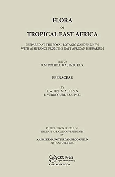 Flora Of Tropical East Africa - Ebenaceae (1996)-..
